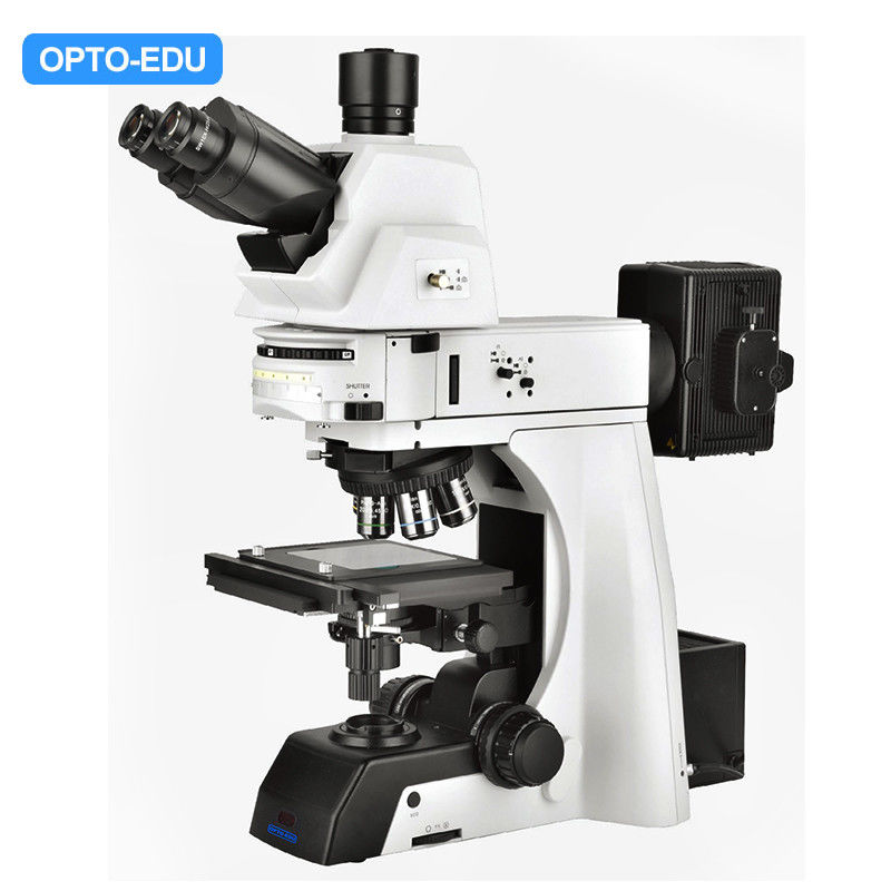 Trinocular Manual Transmit Reflect Optical Metallurgical Microscope