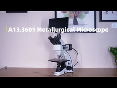O microscópio metalúrgico binocular OPTO de EDU A13.3601 transmite e reflete a luz