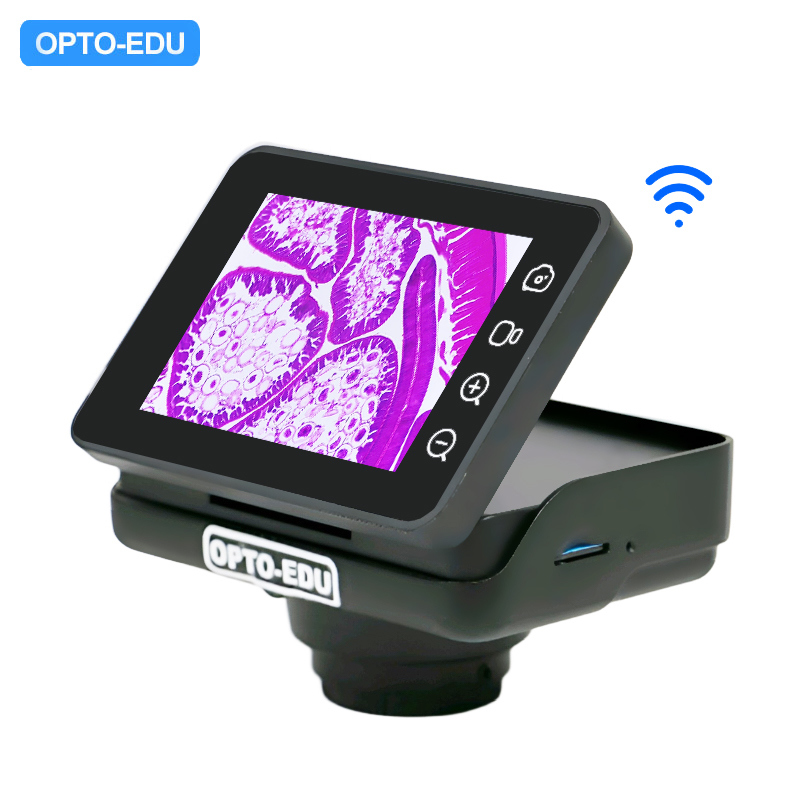 OPTO-EDU A59.5142 8.0M 4K Digital Microscope Camera with 1/1.8" Sony CMOS Sensor and 2.8" LCD Touch Screen